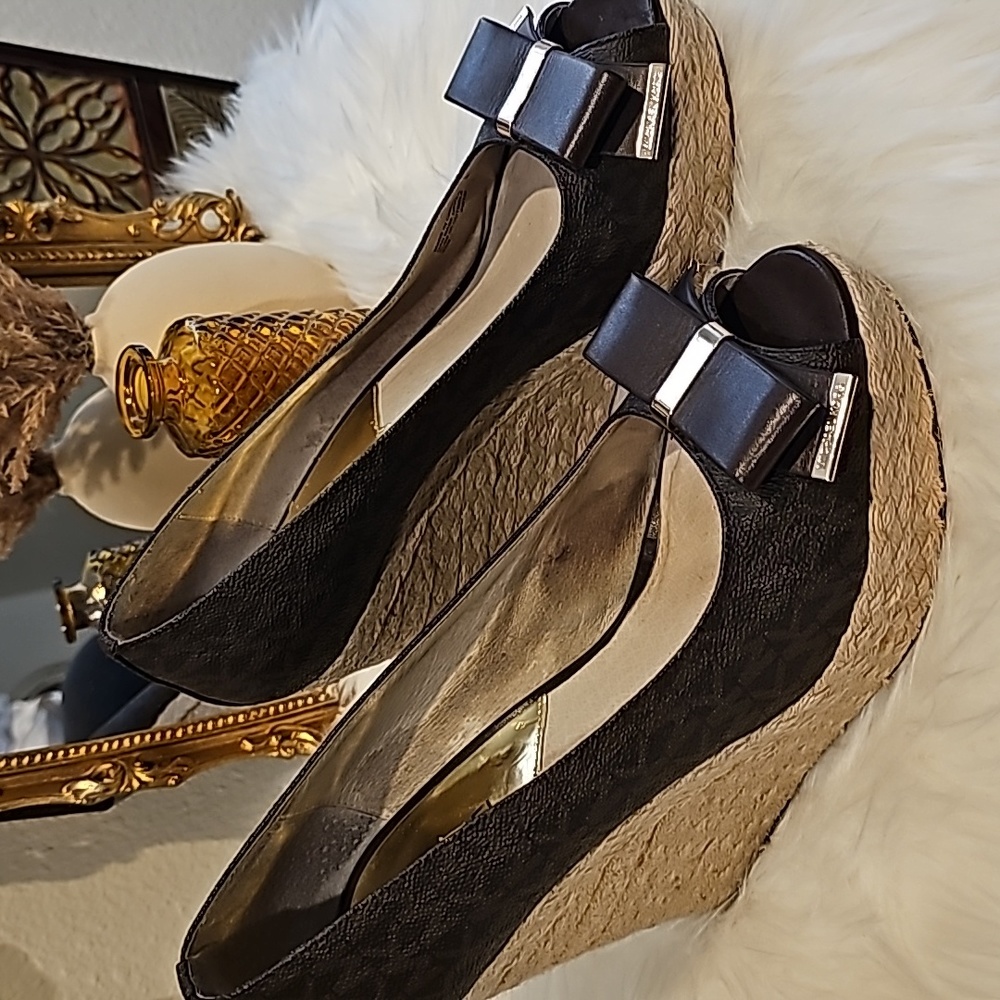 Michael Kors Brown Wedges Size 9.5